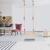 kids Wood Tree Swing Seat for Indoor and Outdoor