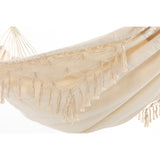 Macrame Fringe Hammock for camping, traveling, hiking and holiday use