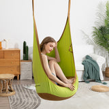 Kids Pod Swing with Inflatable Cushion for Indoor and Outdoor
