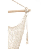 Handwoven Cotton Rope Hammock Chair with Tassle,for Bedroom, Indoor and Outdoor