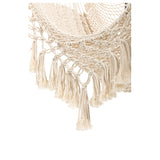 Handwoven Cotton Rope Hammock Chair with Tassle,for Bedroom, Indoor and Outdoor