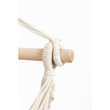 Hammock Chair Hanging Rope Swing, Max 500 Lbs,with Two Cushions and Pocket, for indoor and outdoor